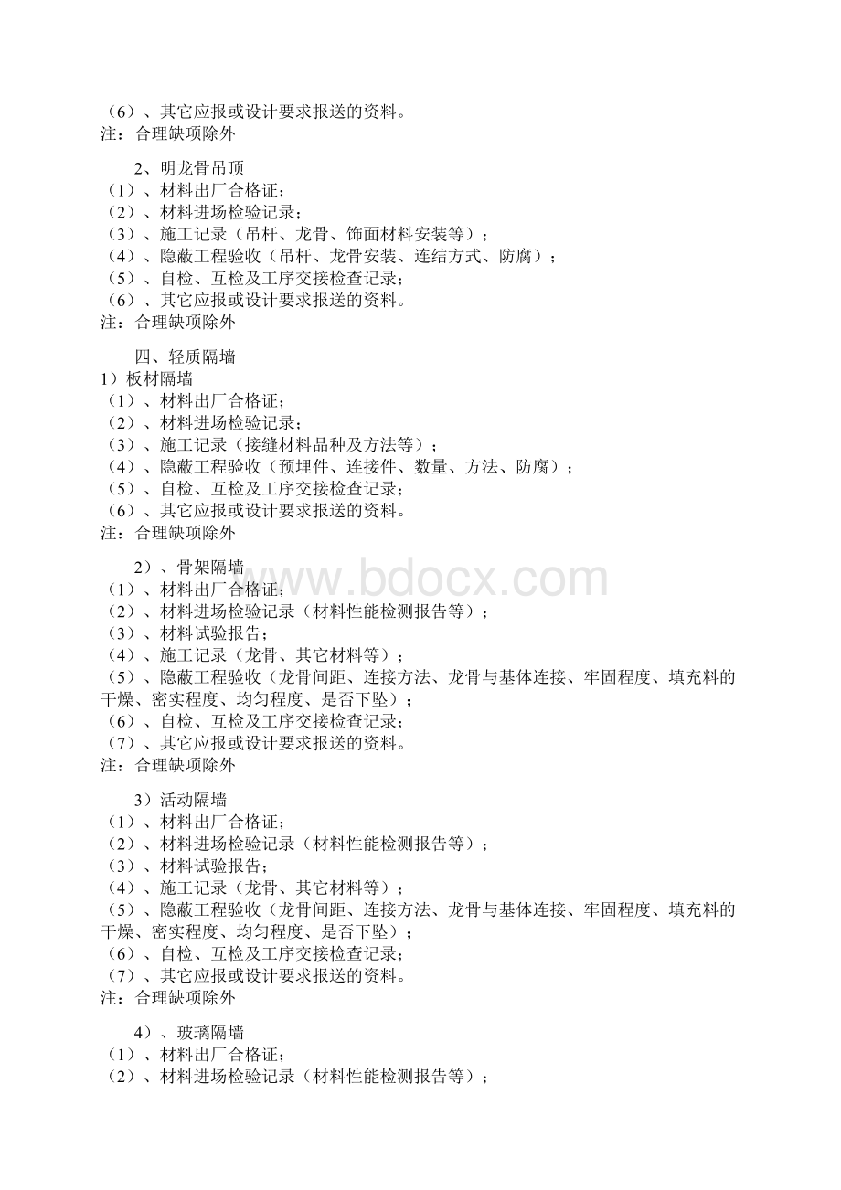 建筑装饰装修工程验收检验批附带资料Word文件下载.docx_第3页