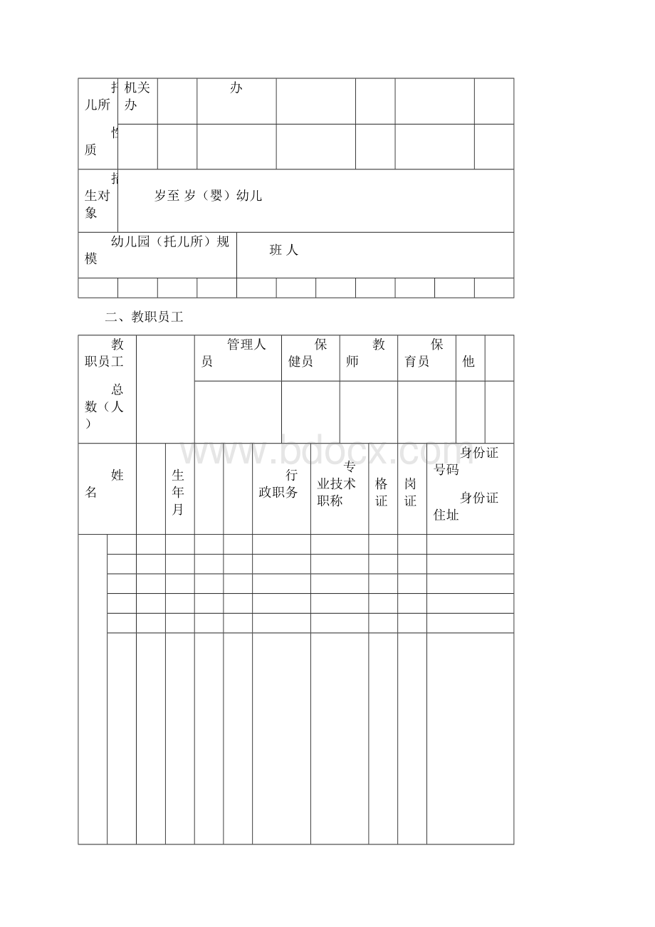 新会区幼儿园托儿所开办审批表.docx_第2页