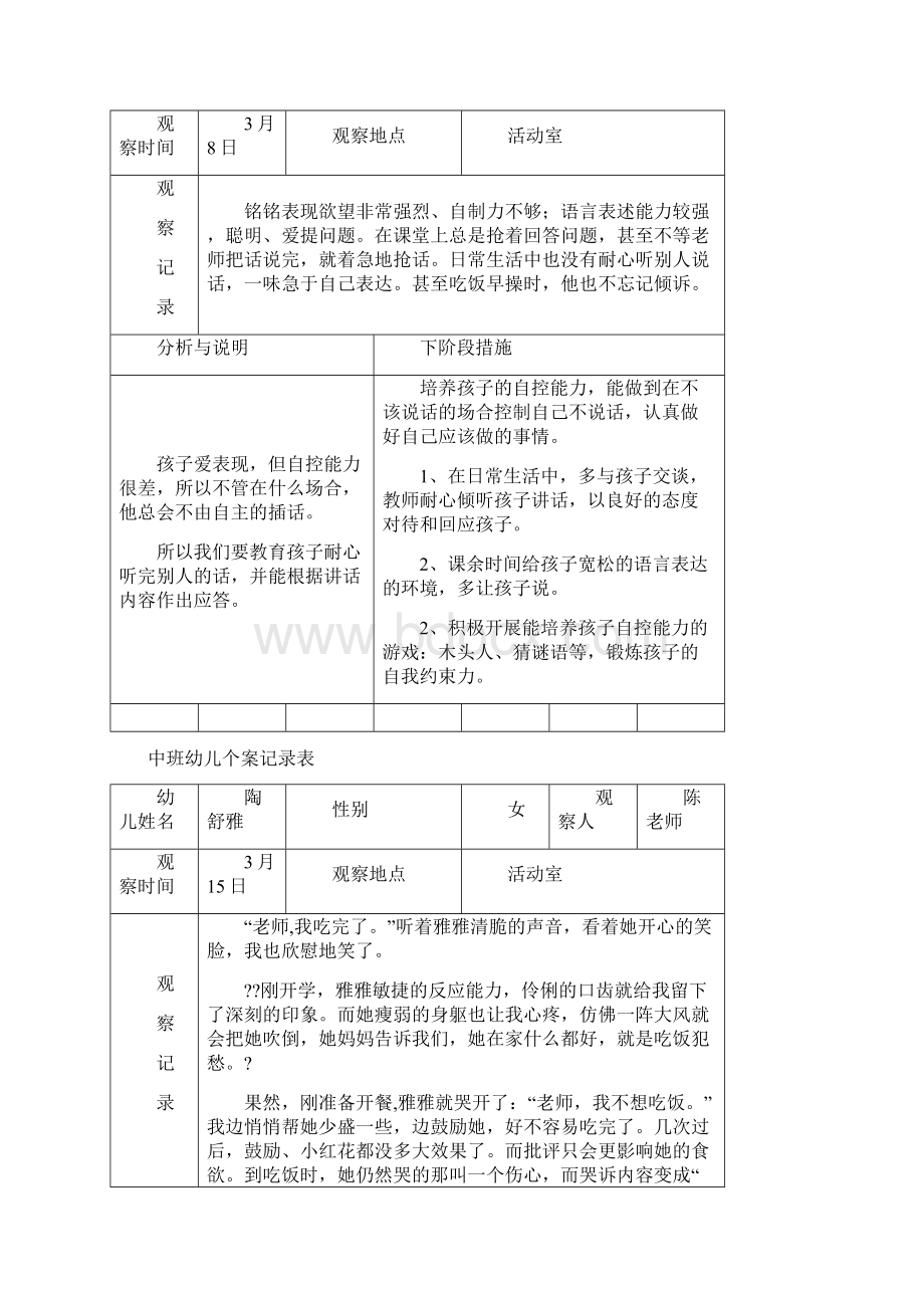 中班观察记录表 1.docx_第2页