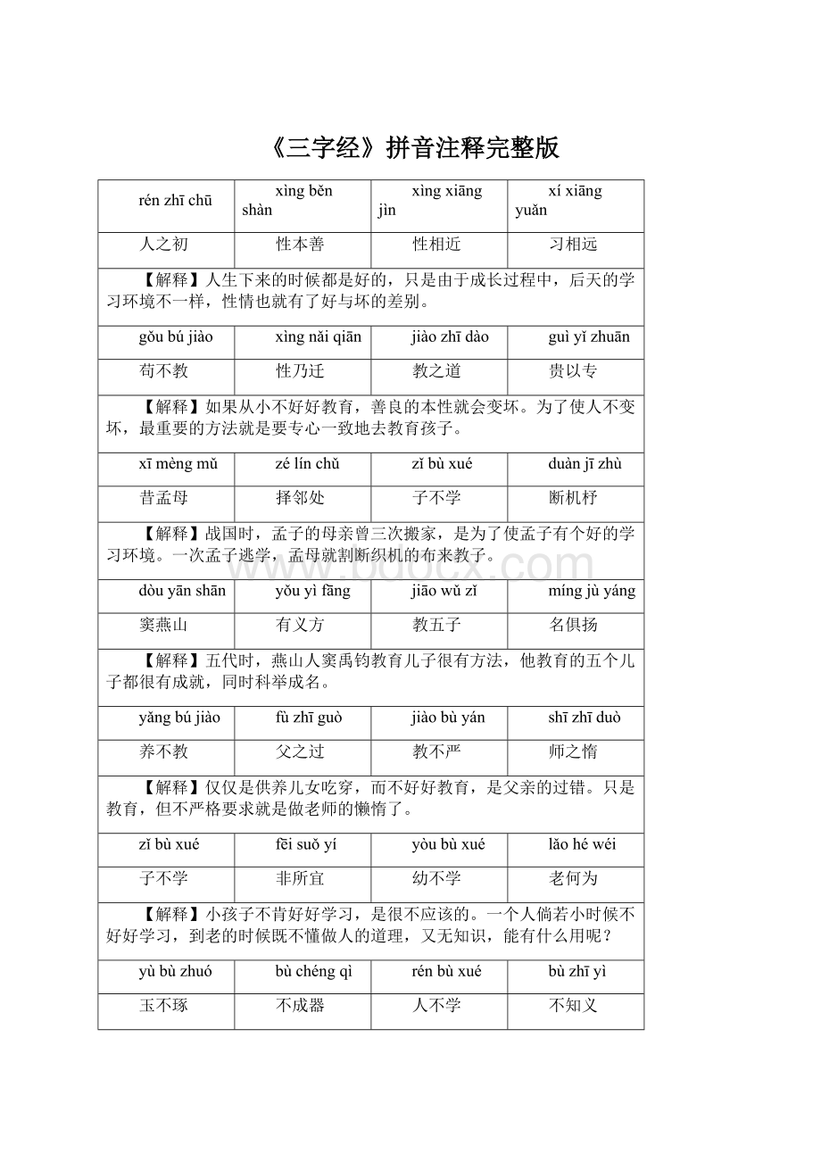 《三字经》拼音注释完整版.docx_第1页