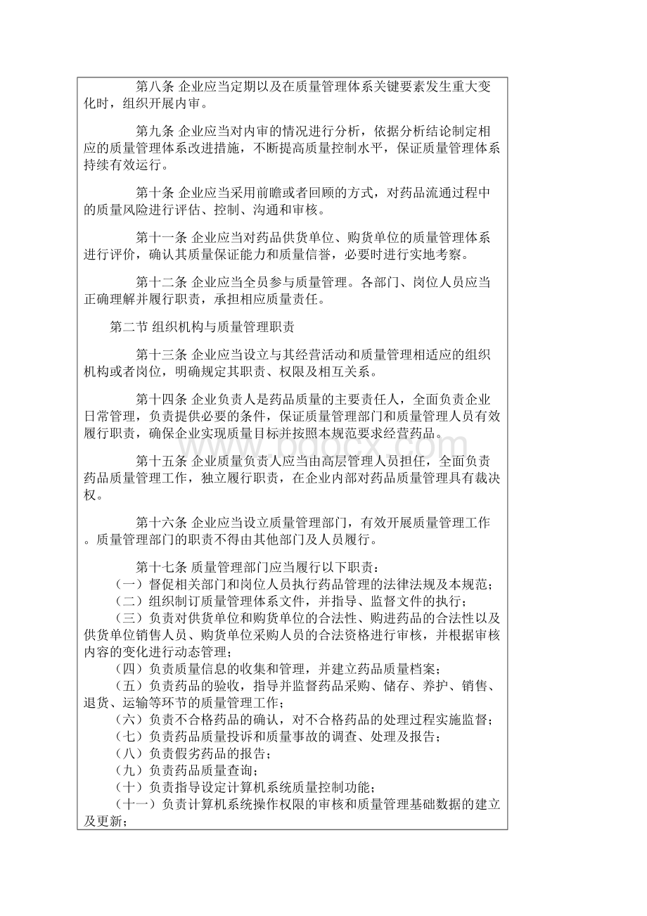 药品经营质量管理规范Word文档格式.docx_第2页