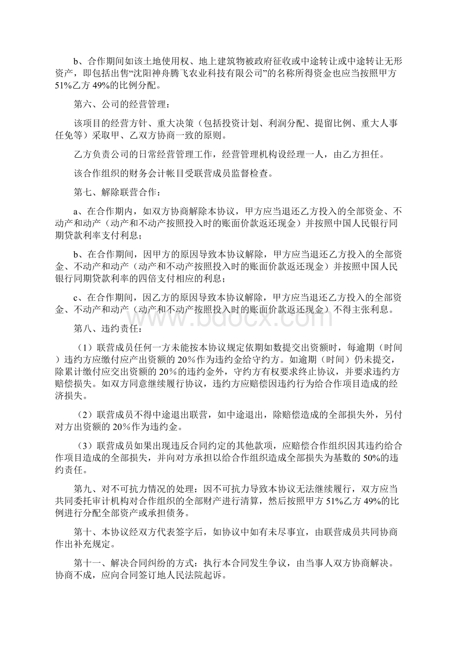 项目合作联营协议书通用版文档格式.docx_第3页