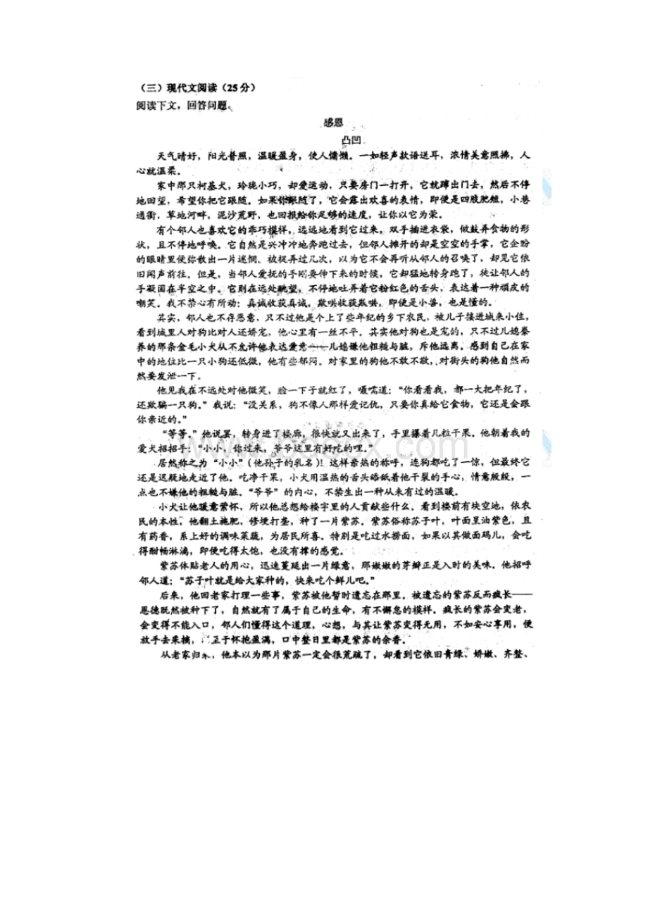 吉林省德惠三中学年八年级语文下学期期中试题Word文件下载.docx_第3页