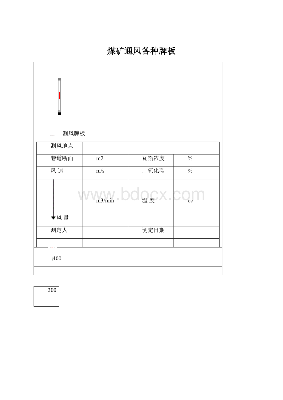 煤矿通风各种牌板Word文件下载.docx