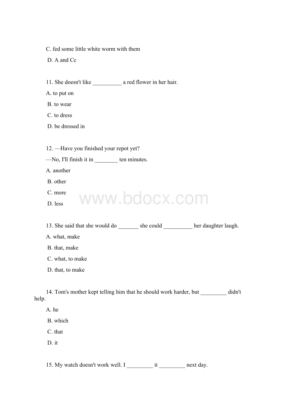 中考英语易错题及答案.docx_第3页