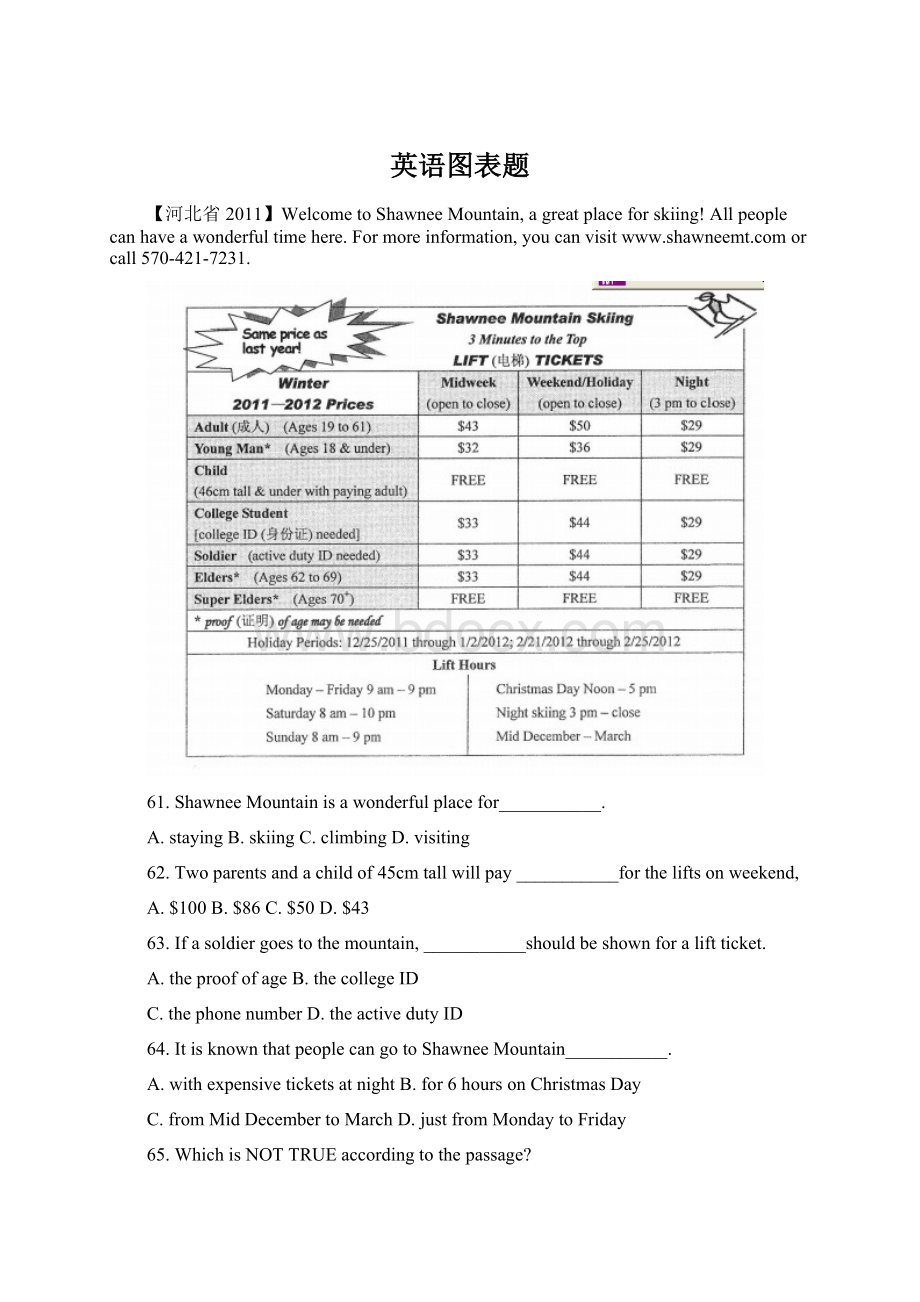 英语图表题Word文档格式.docx