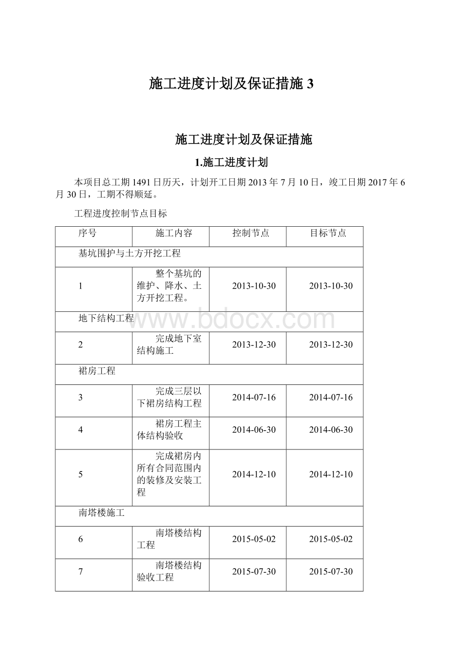 施工进度计划及保证措施 3.docx