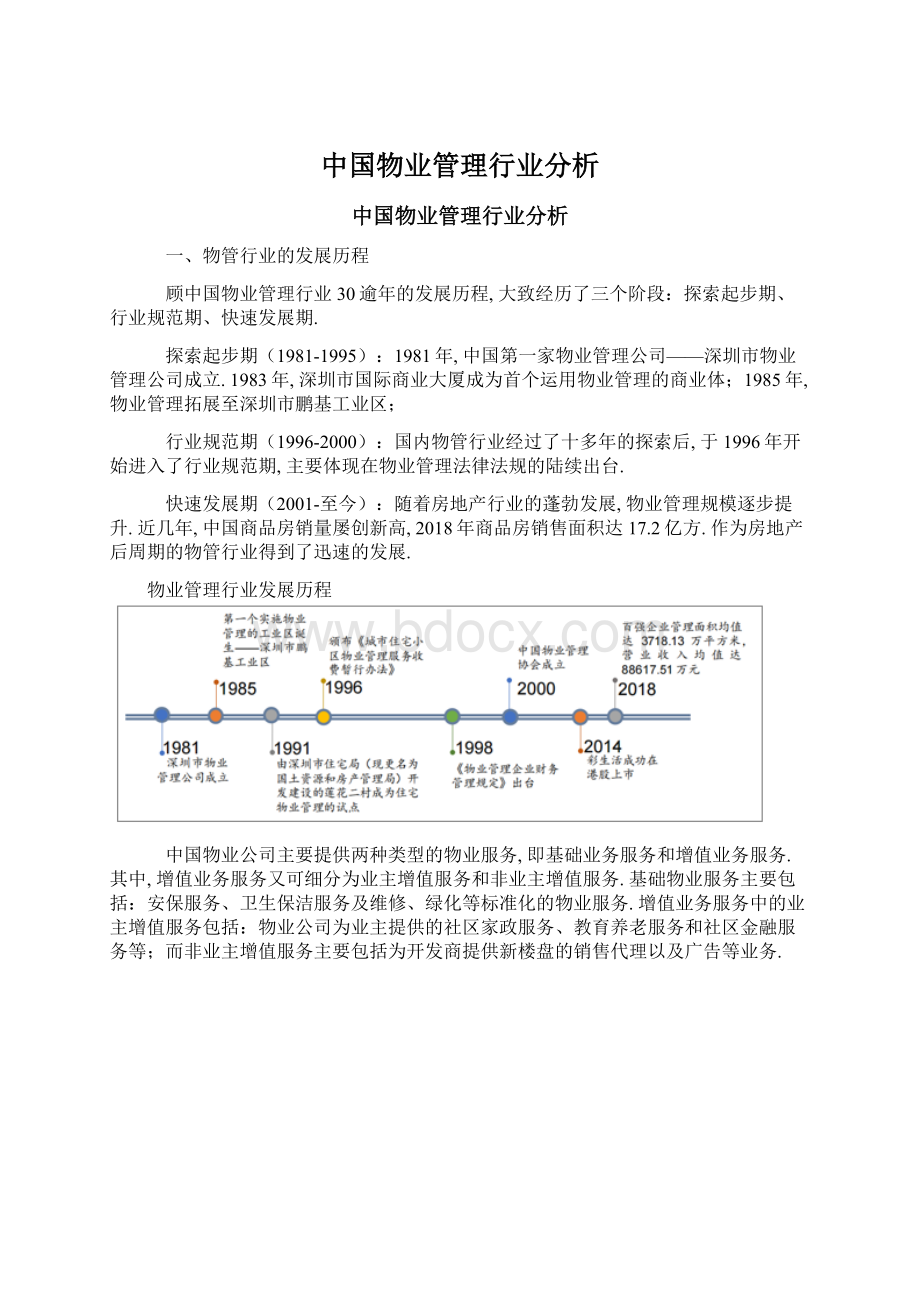 中国物业管理行业分析.docx