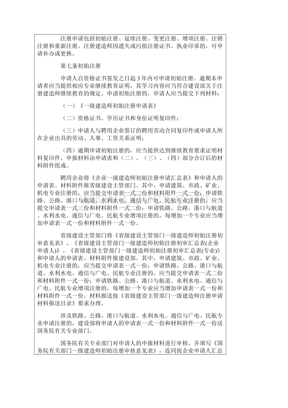 一级建造师注册管理规定新16页word文档.docx_第2页