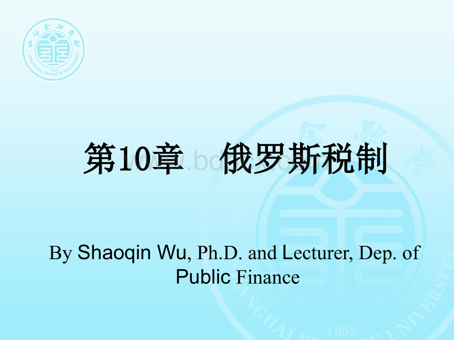 俄罗斯税制.ppt