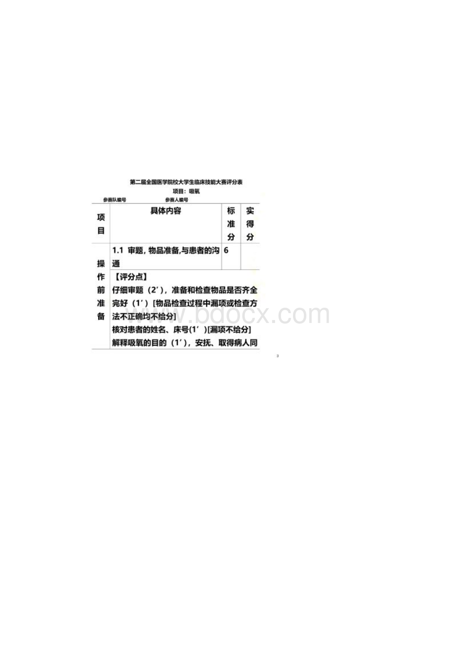 大学生临床技能大赛试题及评分表.docx_第2页