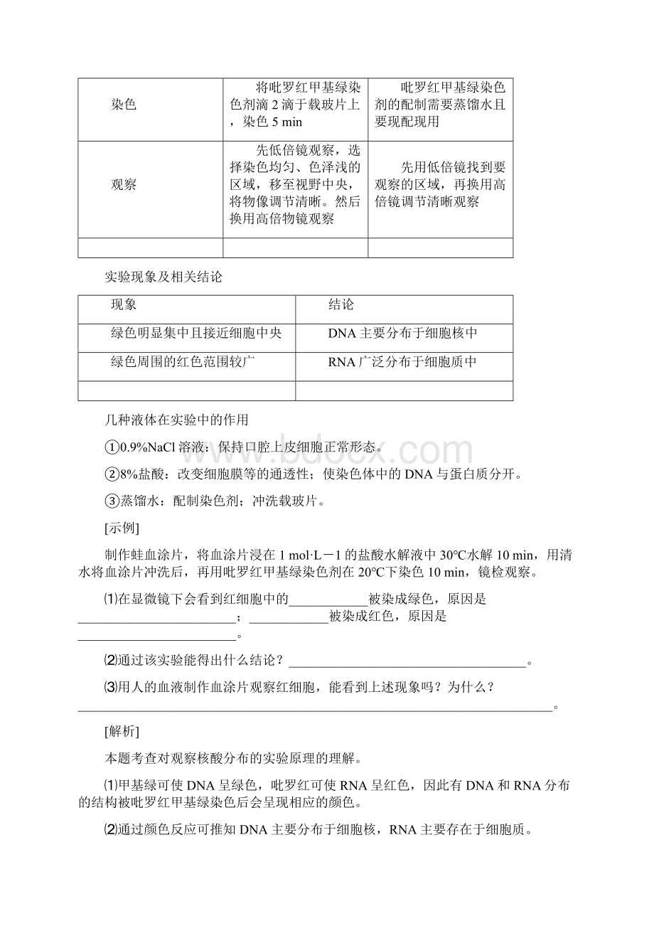 观察DNA和RNA在细胞中的分布实验分析.docx_第2页