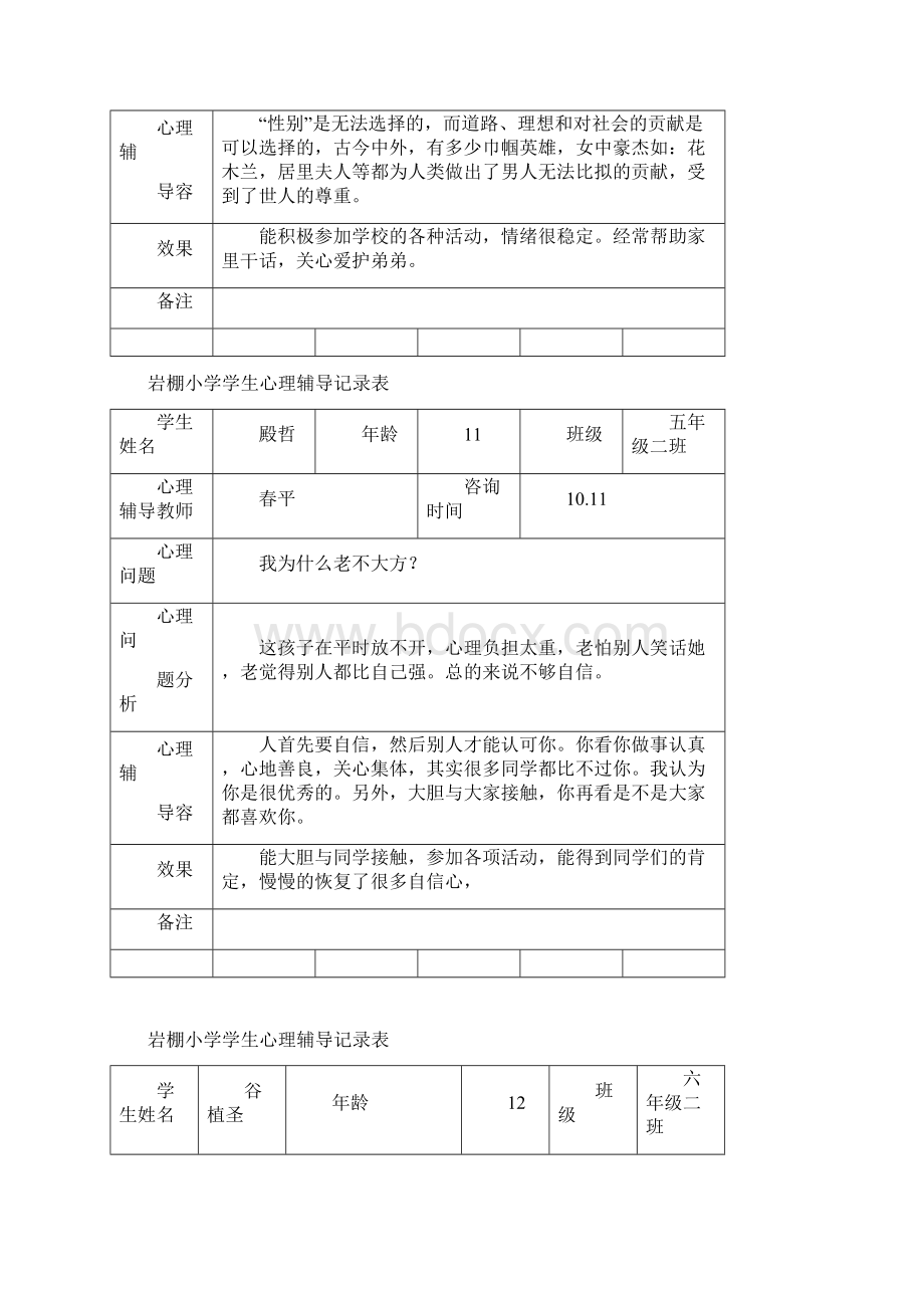 学生心理辅导记录表格.docx_第2页