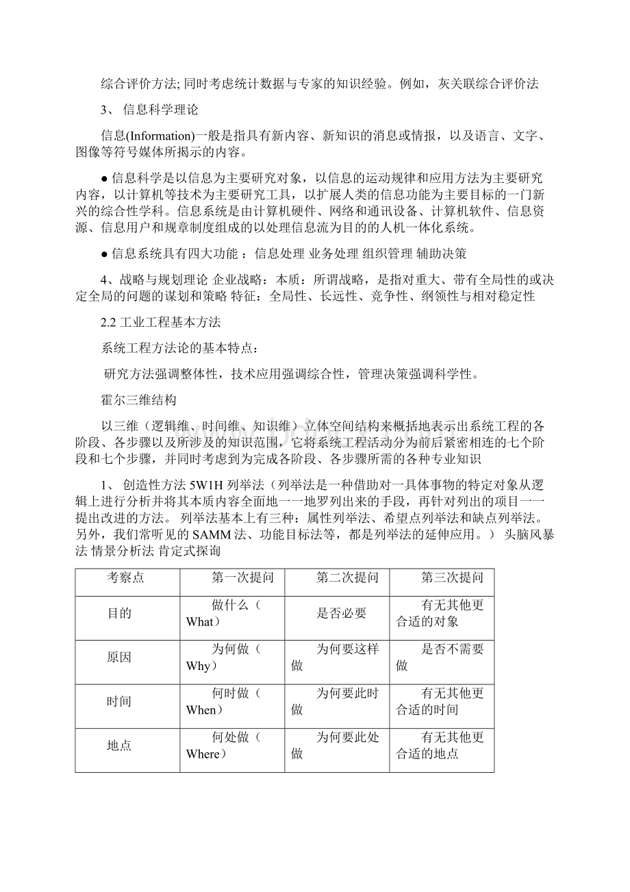 现代工业工程期末考试之小总结Word下载.docx_第2页