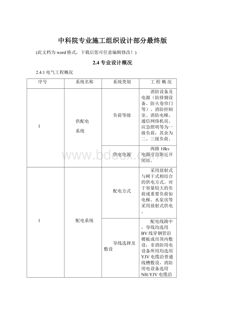 中科院专业施工组织设计部分最终版.docx_第1页