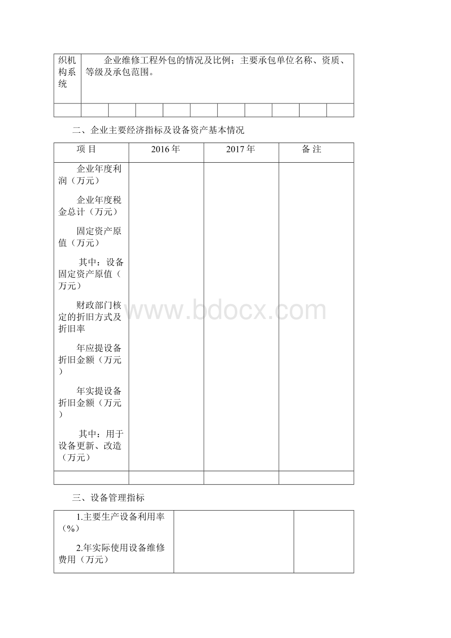 全国设备管理优秀单位推荐表Word下载.docx_第3页