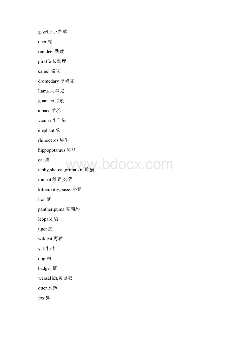 动物名字大全.docx_第2页