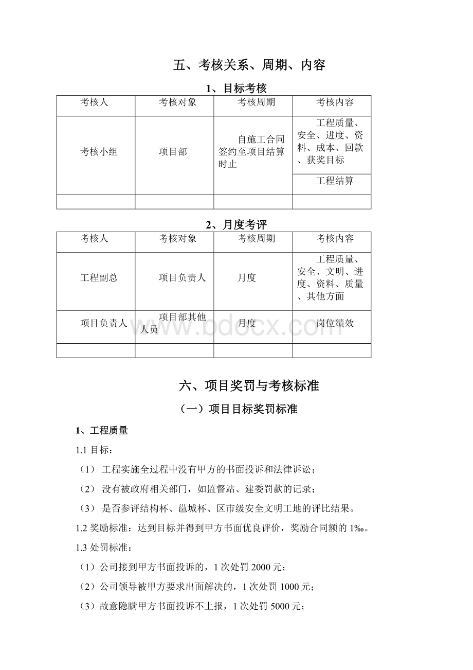 项目管理考核办法暂行.docx_第2页