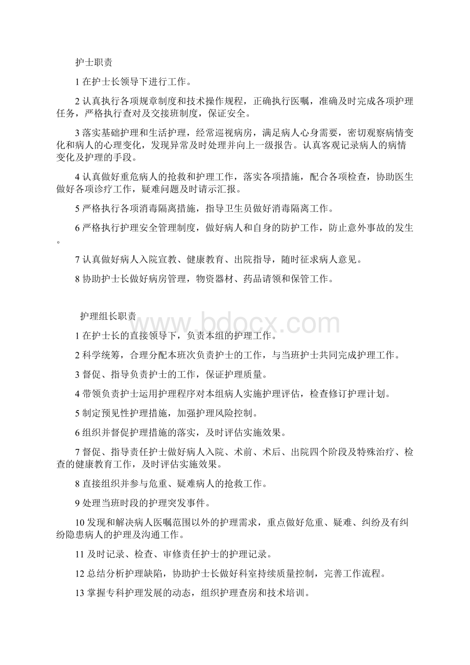 岗位职责及各级责任护士职责文档格式.docx_第2页