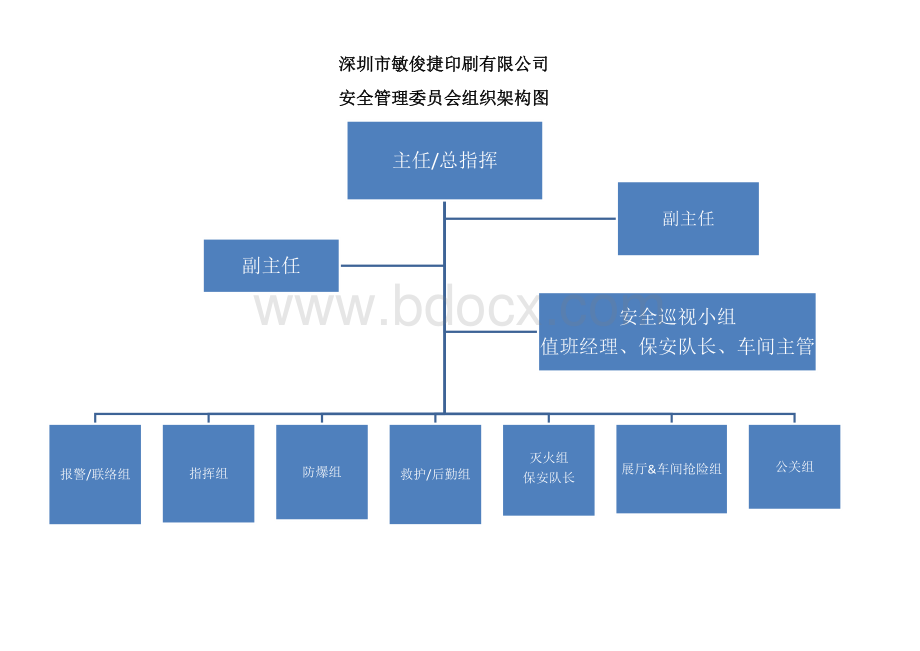 安全委员会组织架构图文档格式.docx