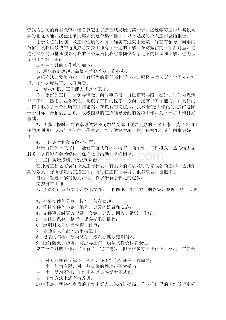 文控述职报告Word格式文档下载.docx_第2页