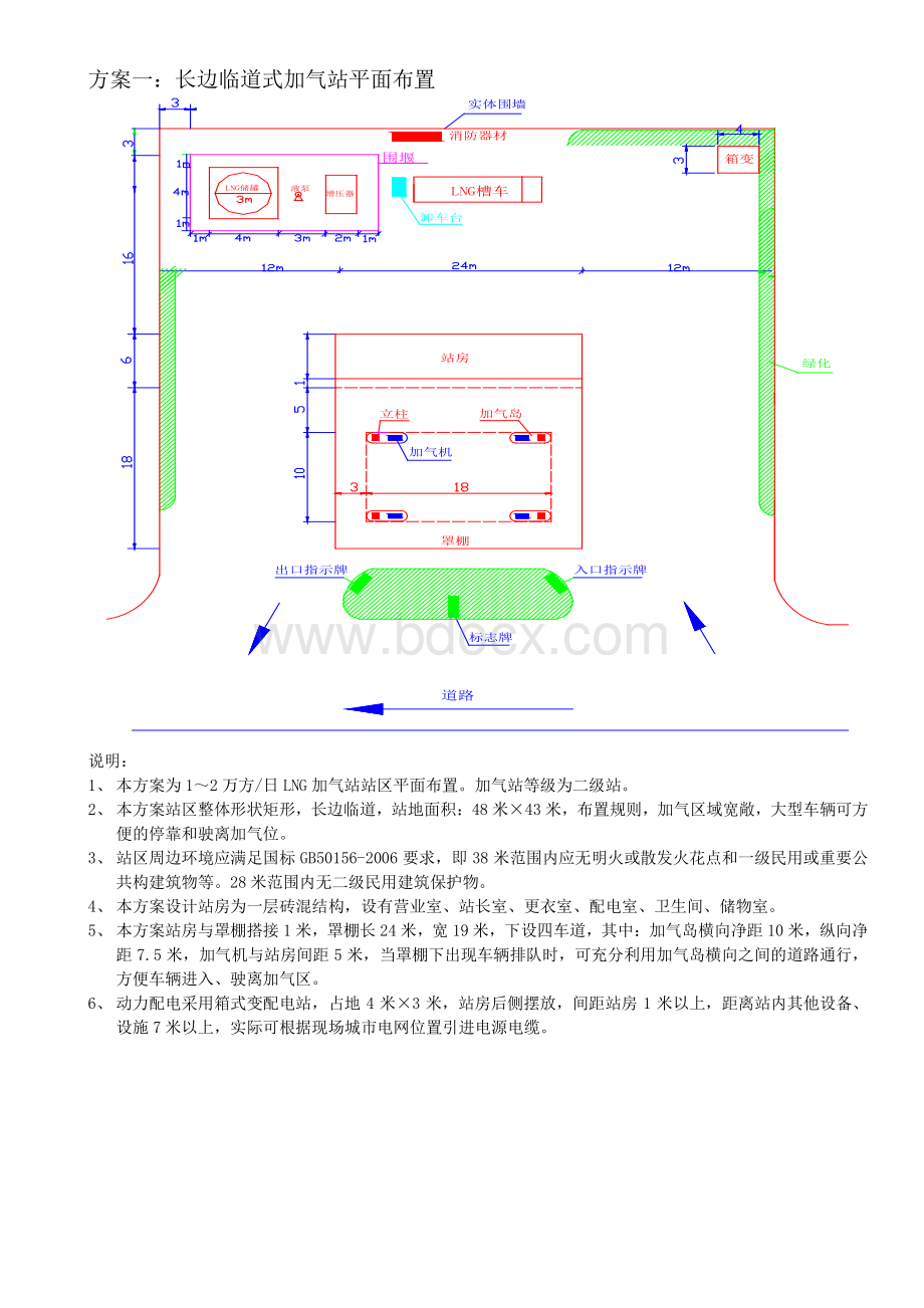 加气站总平面布置示意图及说明资料下载.pdf_第2页