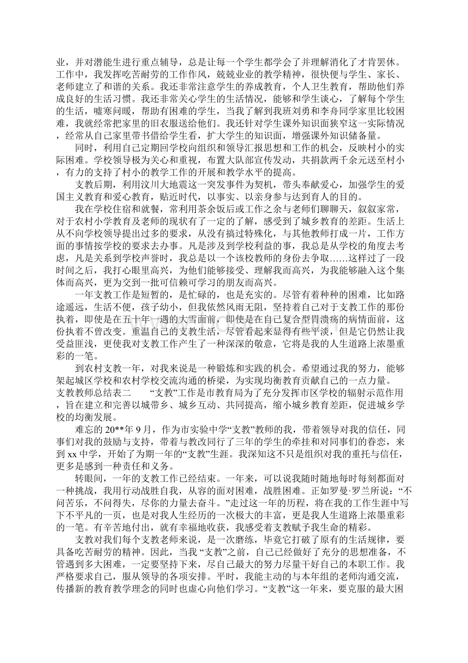 支教教师总结表.docx_第2页