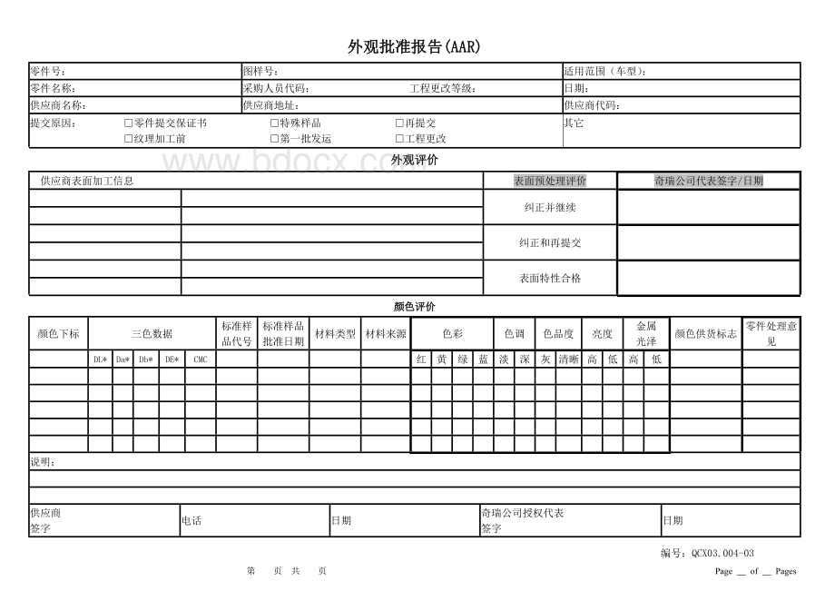 PPAP提交表单(二次供方清单)Word文档格式.doc_第3页