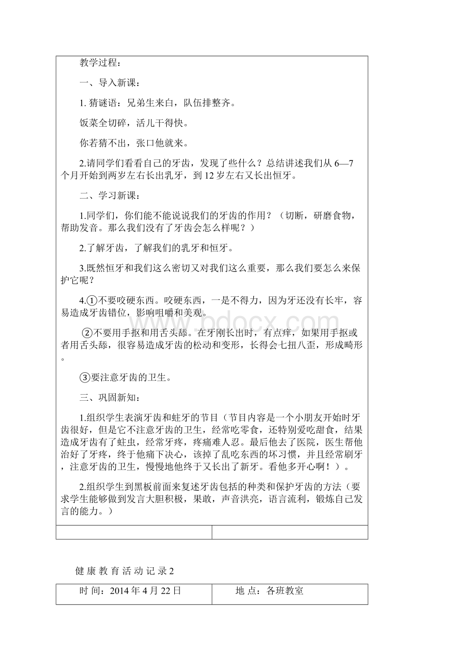 学年度健康教育工作记录.docx_第2页