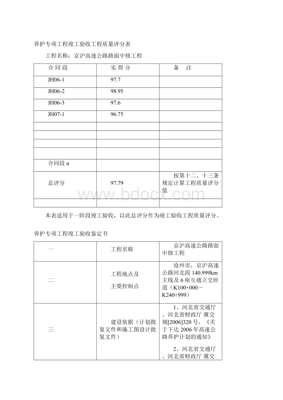 养护专项工程竣工验收鉴定书.docx_第2页