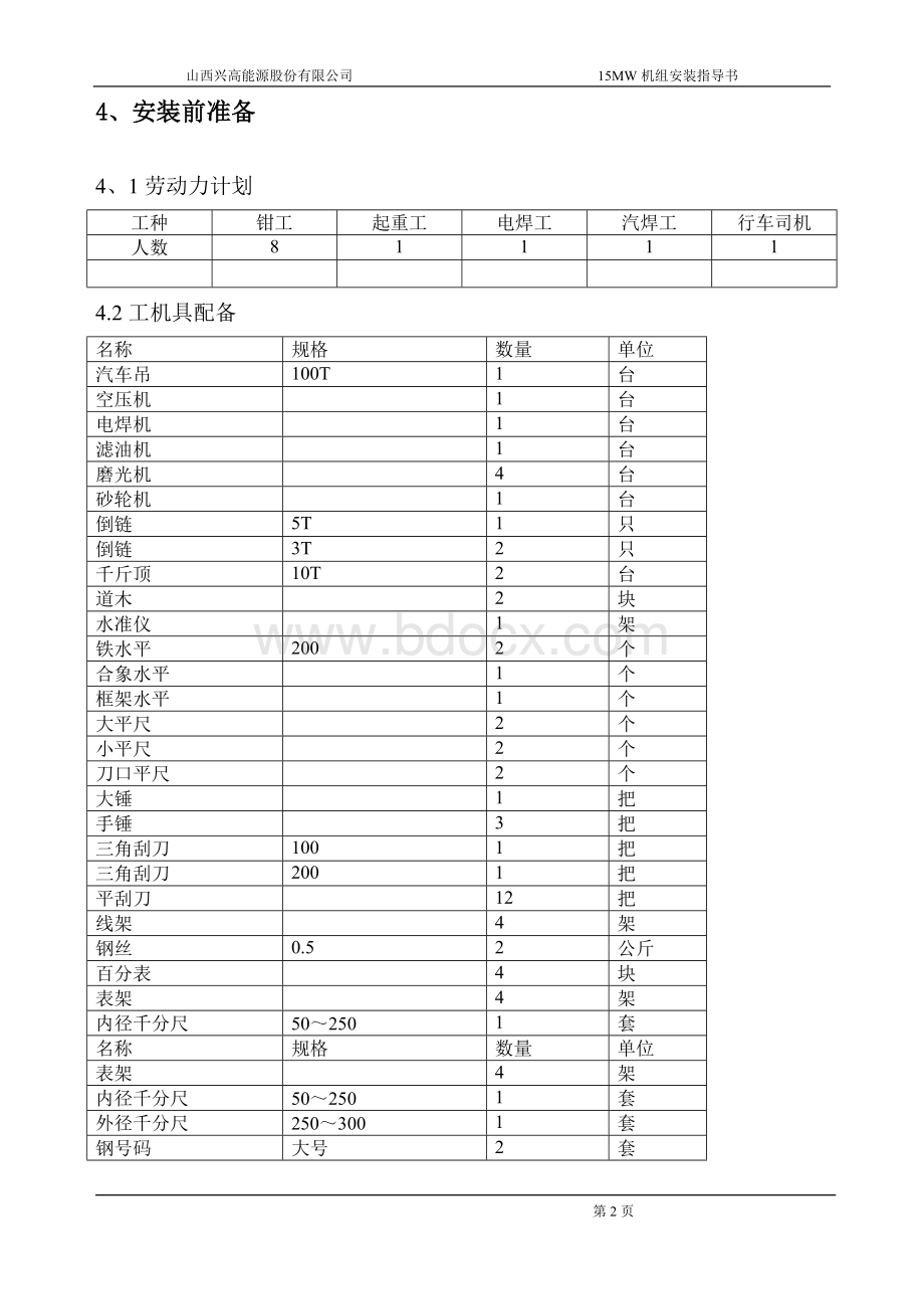 MW汽轮机作业指导书.doc_第2页