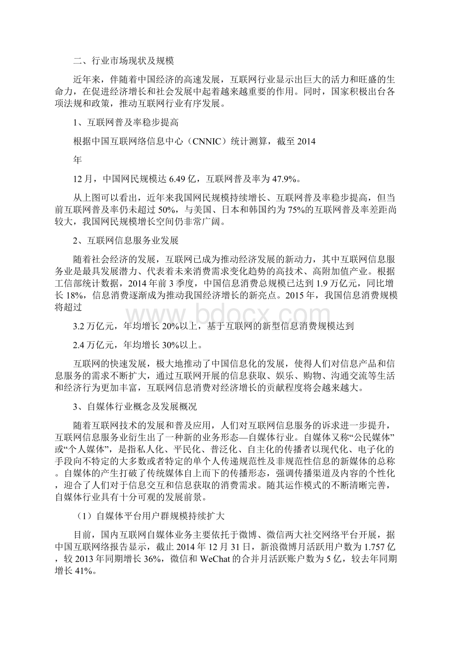 资深行业分析报告精品可修改版本互联网广告自媒体行业分析报告Word下载.docx_第3页