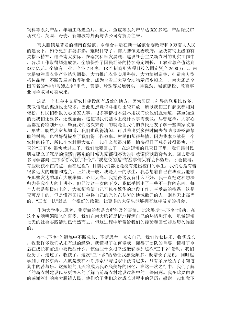 三下乡社会实践报告.docx_第2页