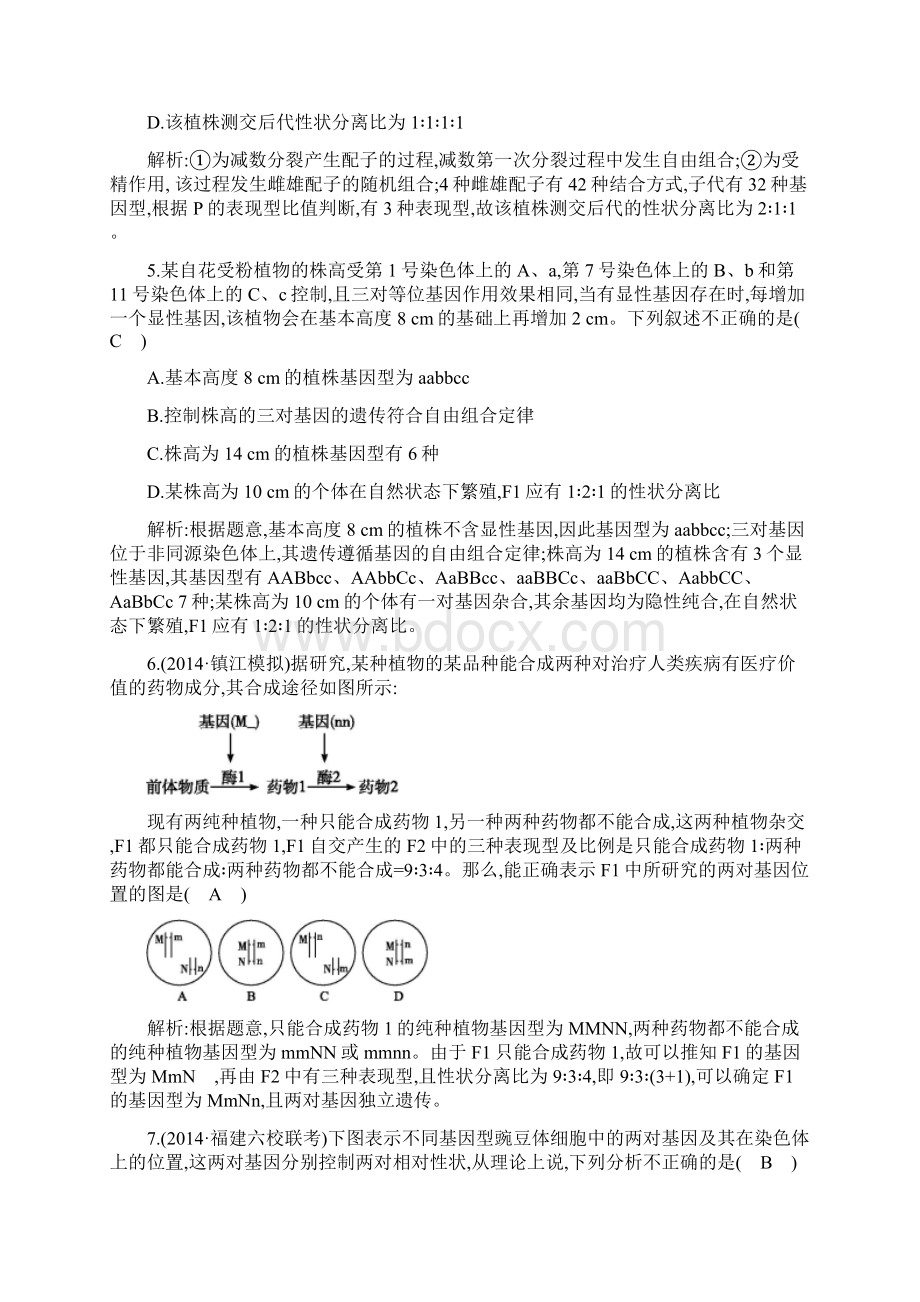 高中生物必修二精选试题与解析.docx_第2页