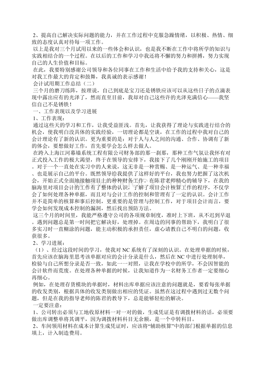 会计试用期工作总结.docx_第2页