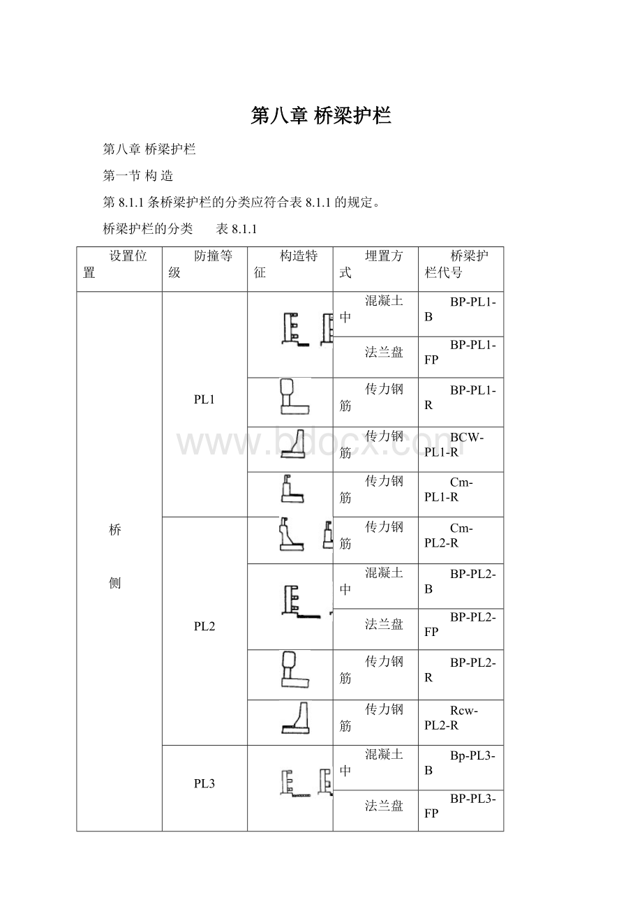 第八章桥梁护栏Word文档格式.docx_第1页