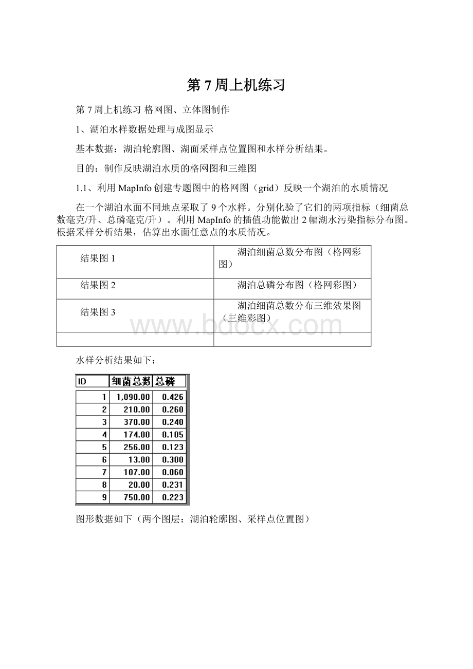 第7周上机练习Word文档下载推荐.docx_第1页