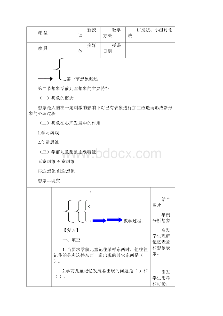 《学前儿童发展心理学》教学教案05学前儿童想象的发展Word文档下载推荐.docx_第2页