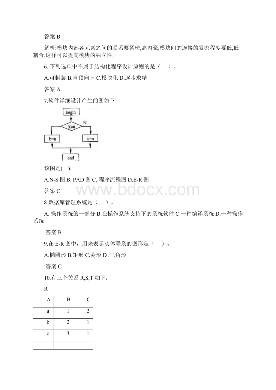 0709年计算机二级VFP真题.docx_第2页