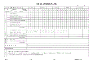 机械设备日常点检表.doc