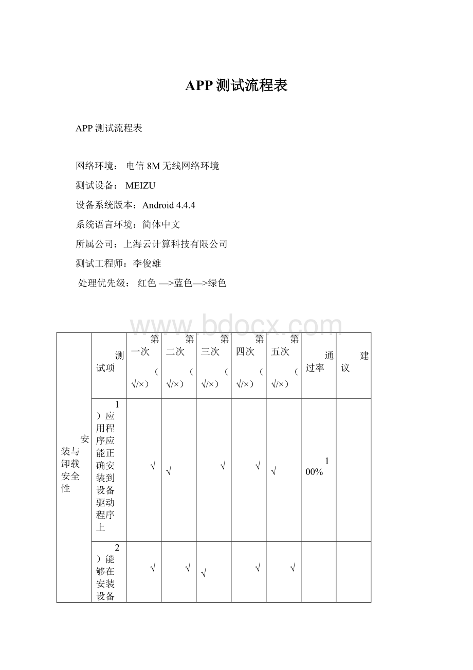 APP测试流程表文档格式.docx_第1页