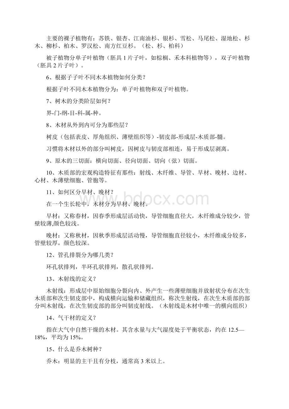 怀化市木材检尺员培训复习大纲及答案Word格式.docx_第2页