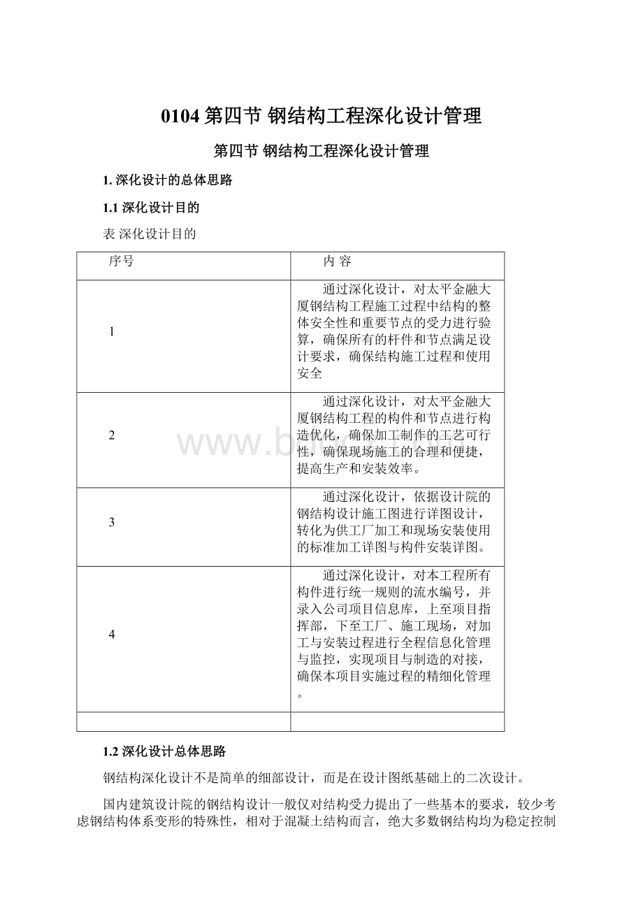 0104第四节 钢结构工程深化设计管理.docx_第1页