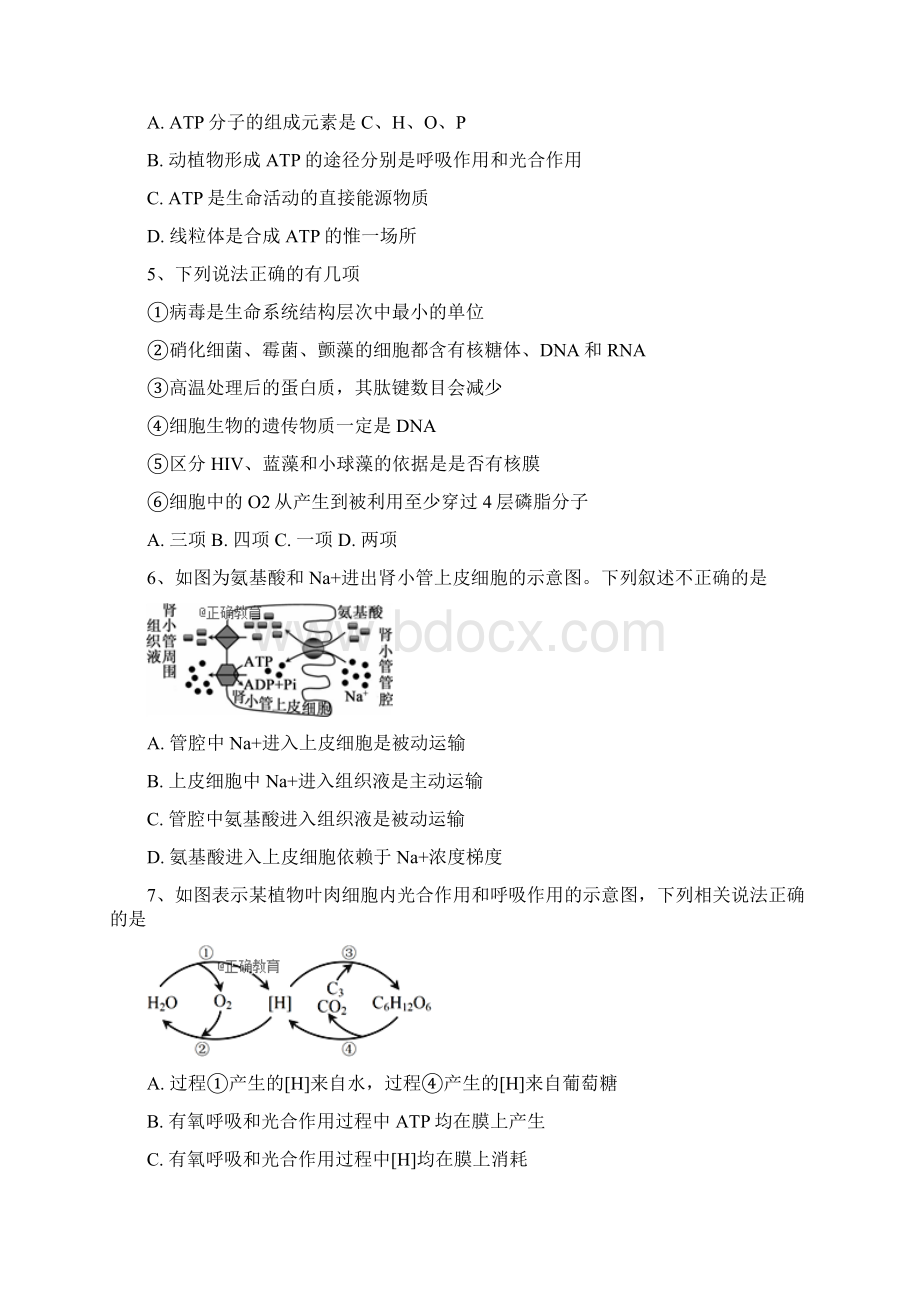 辽宁省部分重点高中届高三联考生物试题含答案Word格式文档下载.docx_第2页