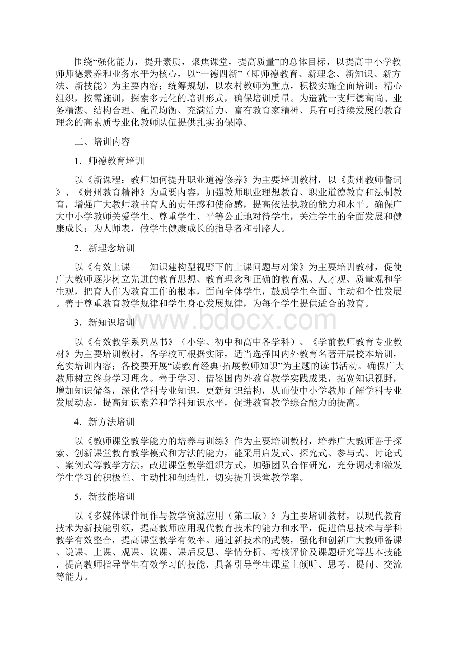 纳雍县十二五中小学教师继续教育全员培训实施方案.docx_第2页