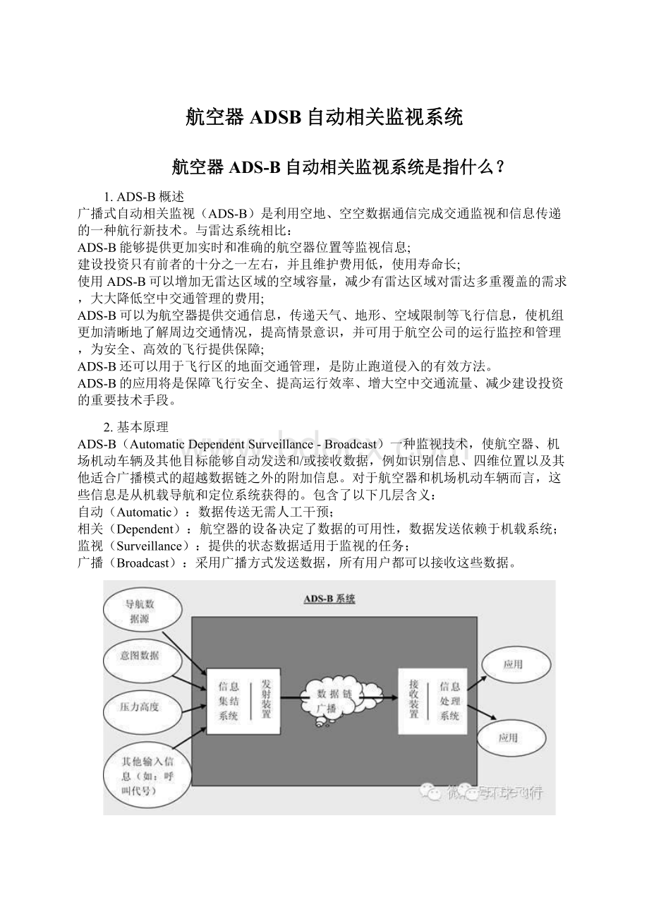 航空器ADSB自动相关监视系统.docx_第1页