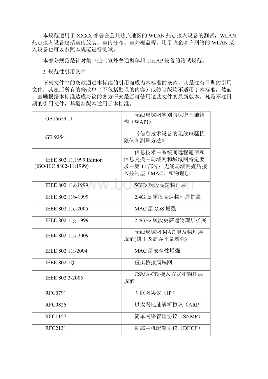 WLAN热点接入设备测试方案.docx_第2页