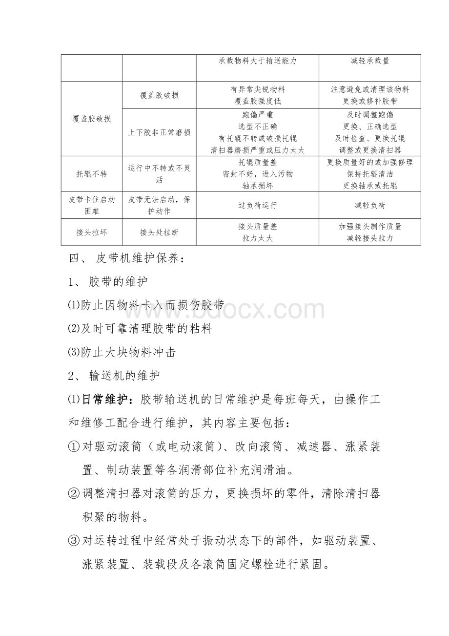 皮带机维护保养规程.doc_第2页