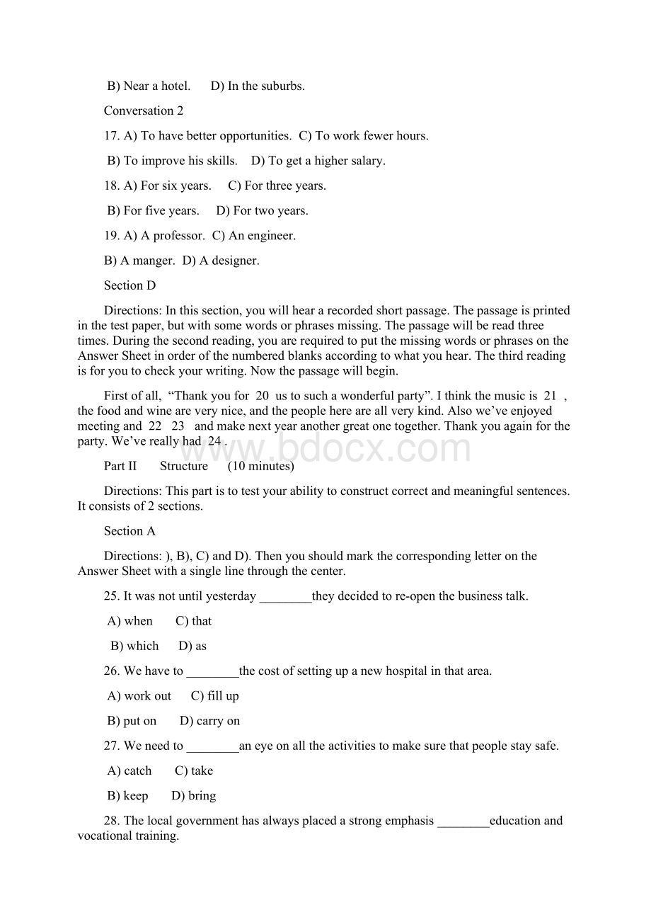 高等学校英语应用能力考试B级含参考答案.docx_第3页