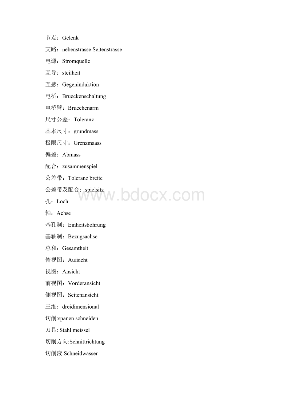 机械专业德语词汇分析文档格式.docx_第2页